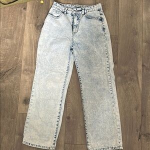 SHEIN Blue Straight Leg Jeans Classic Style